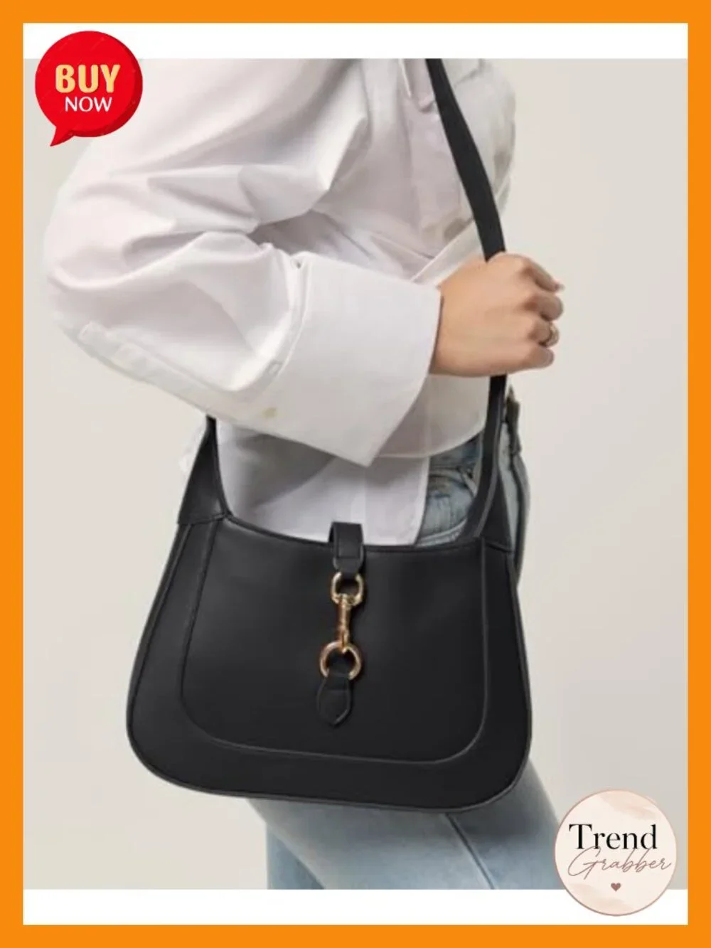 Small Top Handle Hobo Bag - Vegan Leather Shoulder Crossbody